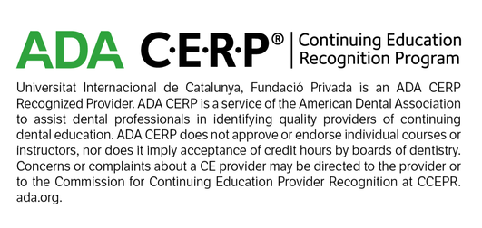 Universitat Internacional de Catalunya, Fundació Privada is an ADA CERP Recognized Provider